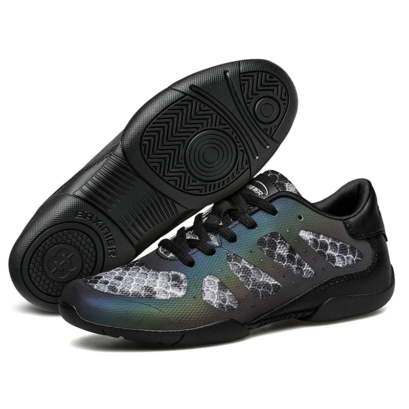 BAXINIER Girls Stylish Black Cheerleading Trainers Perfect for Youth Dance Tennis and Cheer Competitions with Breathable Design