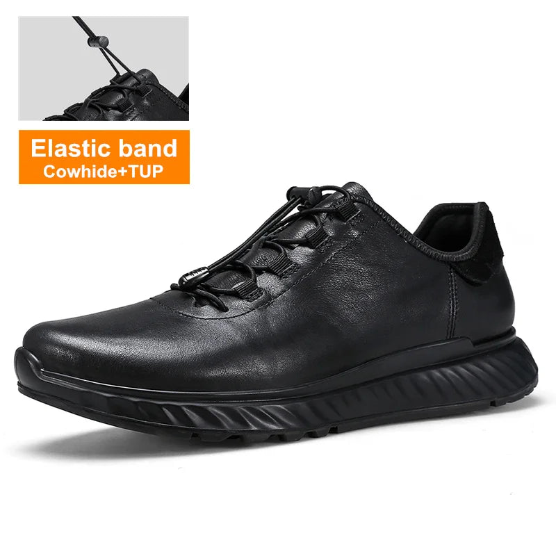 HUMTTO Sneakers for Men Luxury Designer Trail Running Shoes Men's Breathable Sport Mens Tennis Black Leather Casual Man Trainers