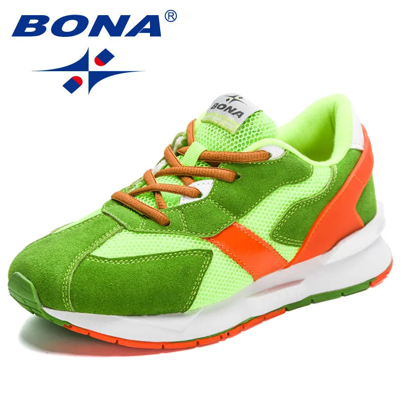 BONA 2023 New Designers Running Shoes Women Breathable Mesh Outdoor Light Weight Sports Shoes Casual Walking Sneakers Ladies