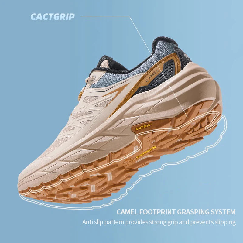 GOLDEN CAMEL Hiking Shoes Men and Women Sneakers Anti-slip Shock Absorption Grip Trekking Shoes for Men Lightweight Comfortable