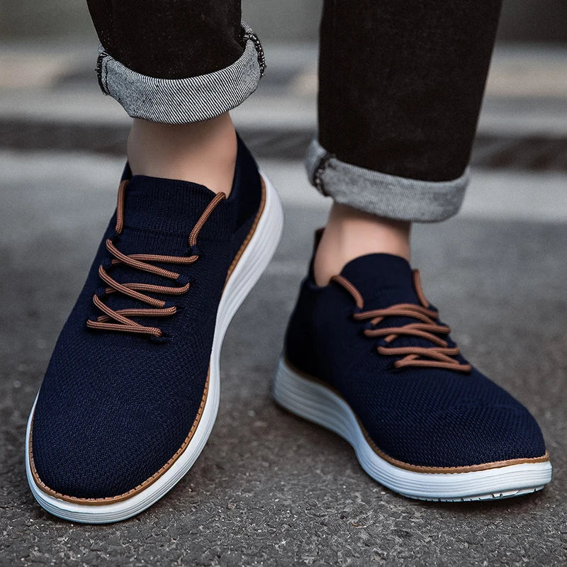 STRONGSHEN Men Casual Shoes Lightweight Walking Sport Shoes Women Classical Mesh Breathable Shoes Male Fashion Moccasins Sneaker