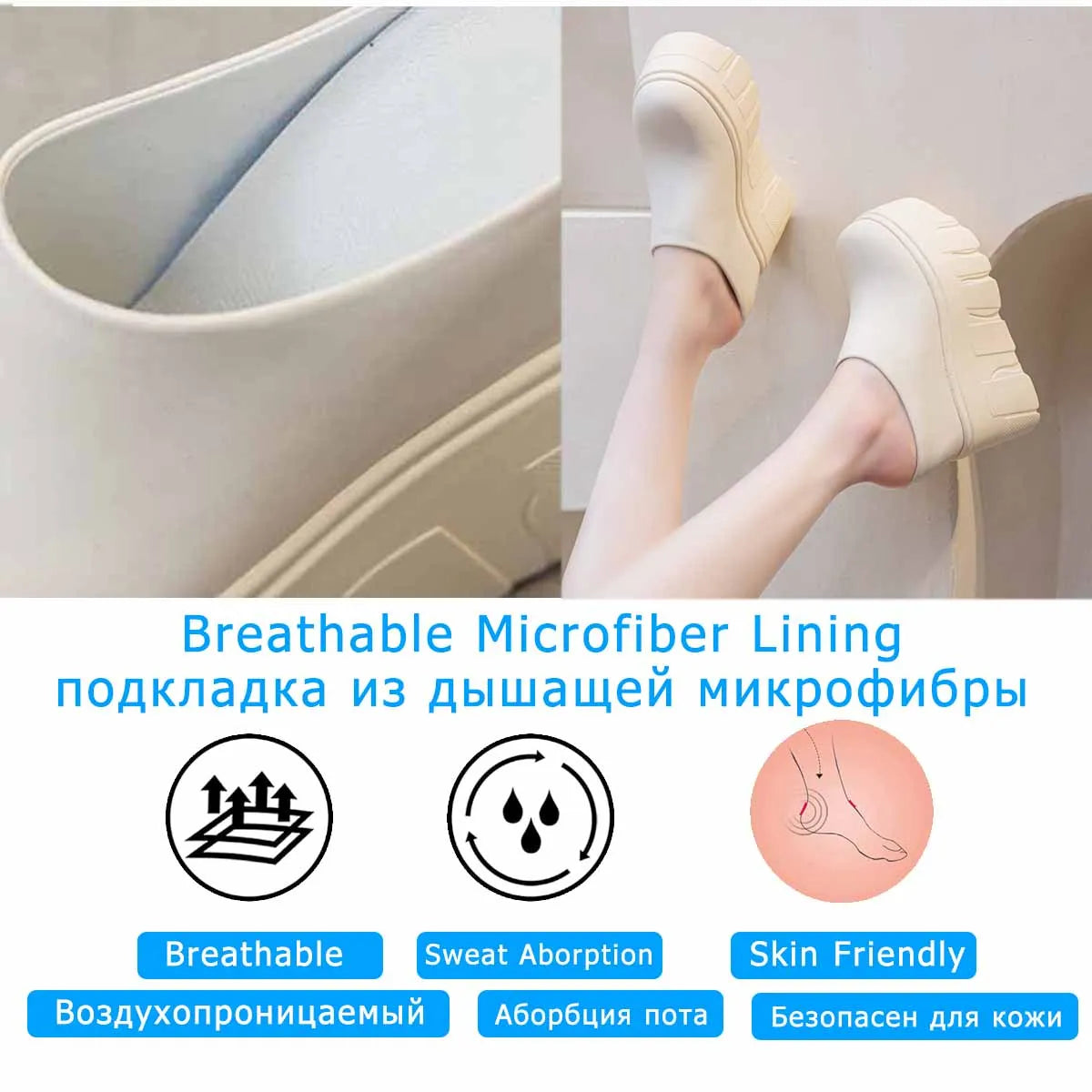 Fujin 14cm  Ladies Summer Shoes Slip on Genuine Leather Fashion Women Wedge Slipper Platform Wedge Sandals Sandals