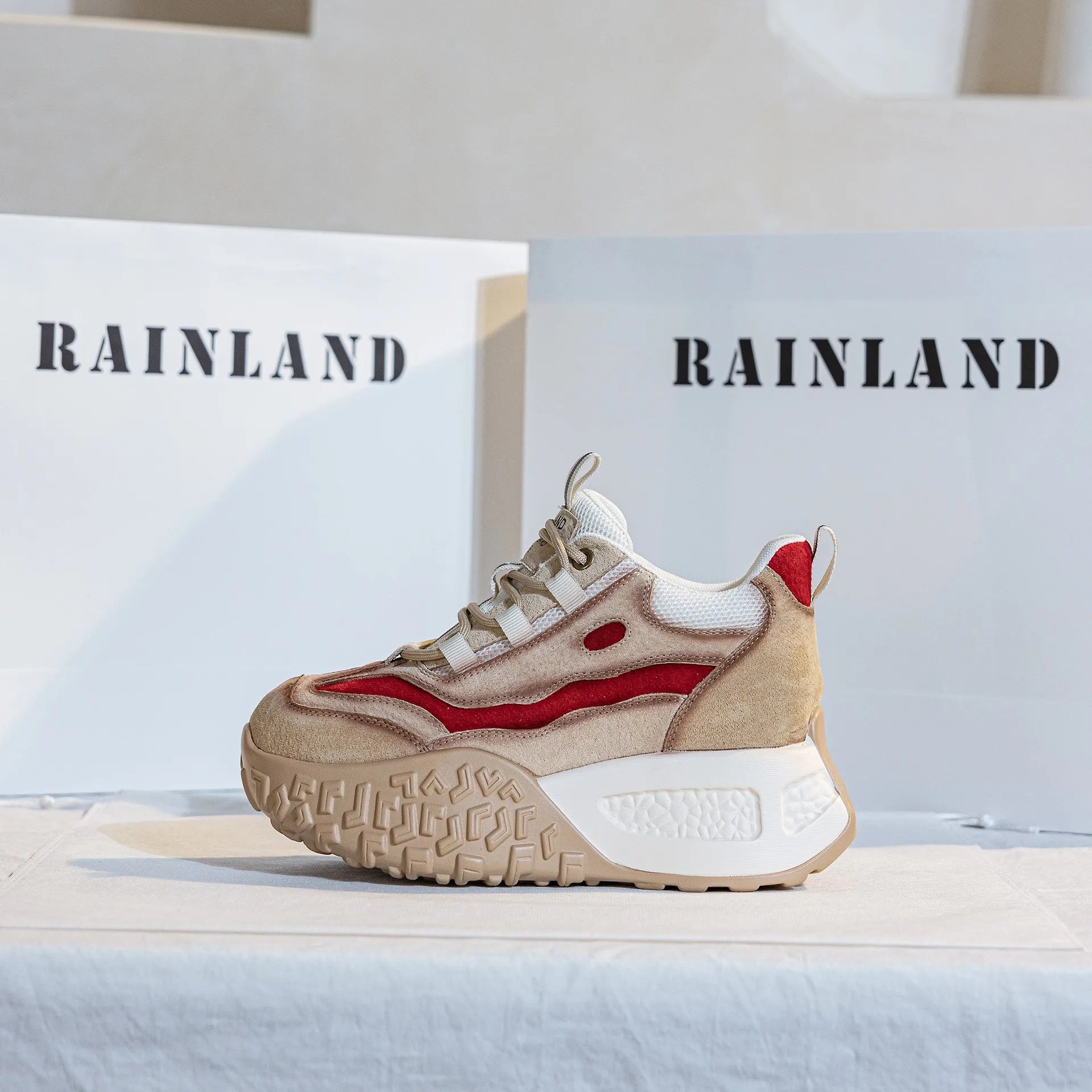 Koznoy 6cm Suede Cow Genuine Leather Flats Moccasins Rubber Native Shoes Women Chunky Sneakers Vulcanize Soft Soled Comfy