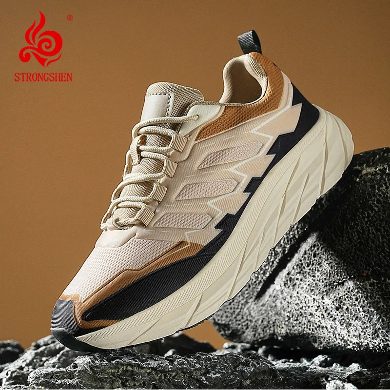 New Outdoor Hiking Sports Shoes Running Shoes Retro Men's Casual Shoes Breathable Non-Slip Fashion Shoes Mountain Climbing Shoes