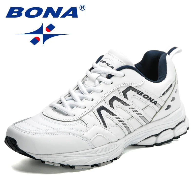 BONA 2023 New Designers Classics Casual Shoes Men Lightweight Vulcanize Shoes Man Walking Sneakers Mansculino Zapatillas Hombre