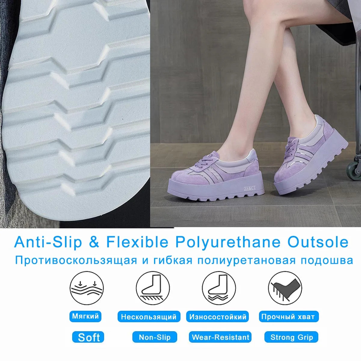 Fujin 6cm 2025 Suede Cow Genuine Leather Booties Autumn Spring Combat Shoes Women Platform Wedge Flats Ladies Ankle Booties