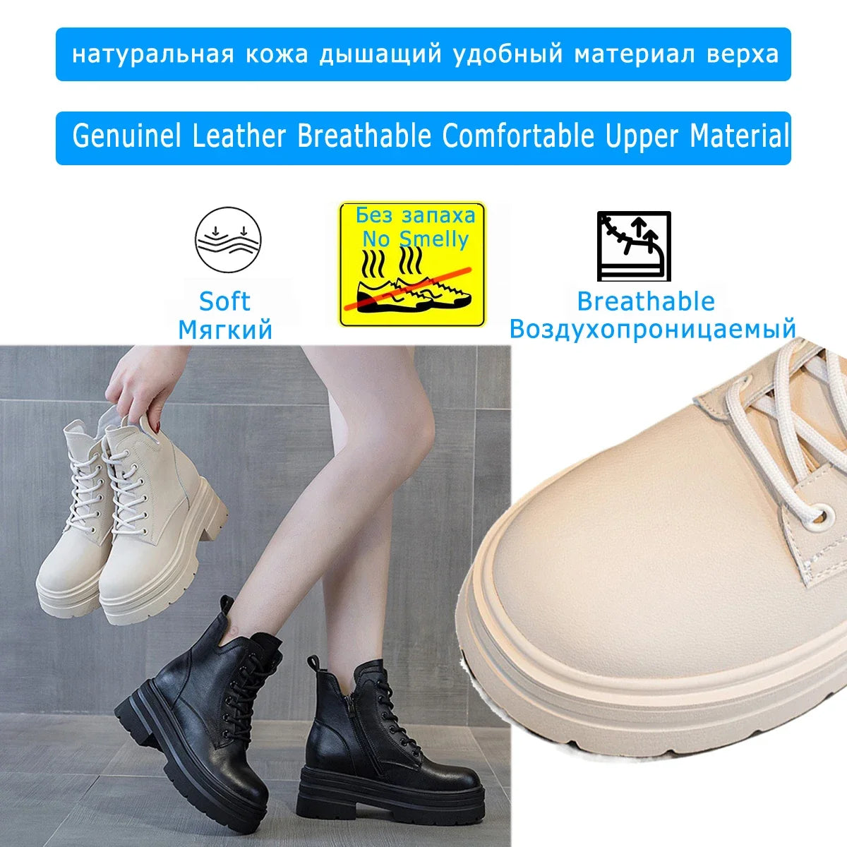 Fujin 8cm Cow Suede Genuine Leather Platform Wedge Flats Women Spring Chelsea Luxury Shoes  Ankle Autumn Booties Chunky Heels