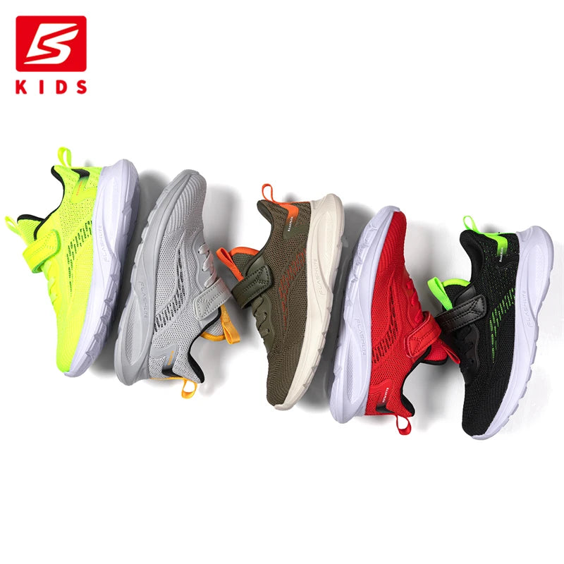 Baasploa Children Sports Shoes New Casual Lightweight Mesh Breathable Sneakers Kids Outdoors Comfortable Non-Slip Running S