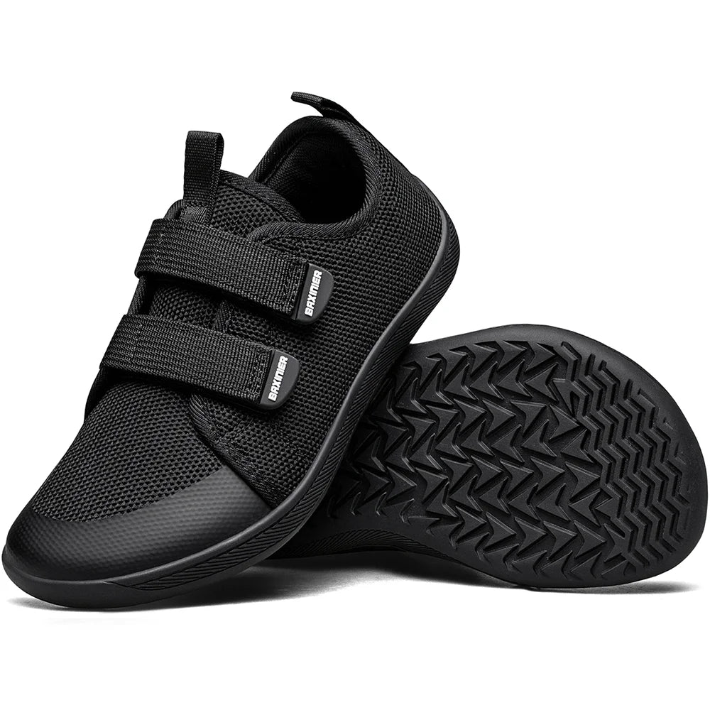 New Kids Barefoot Sneakers Girls Boys Fashionable Children's Shoes Wide Toe Breathable Knitted Mesh Sole Non Slip Walking Cross