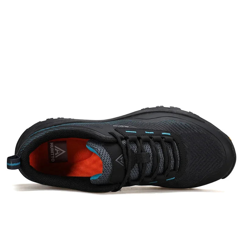 HUMTTO Breathable Gym Running Shoes for Men Cushioning Sneakers Black Trainers Man Luxury Designer Marathon Men's Sports Shoes