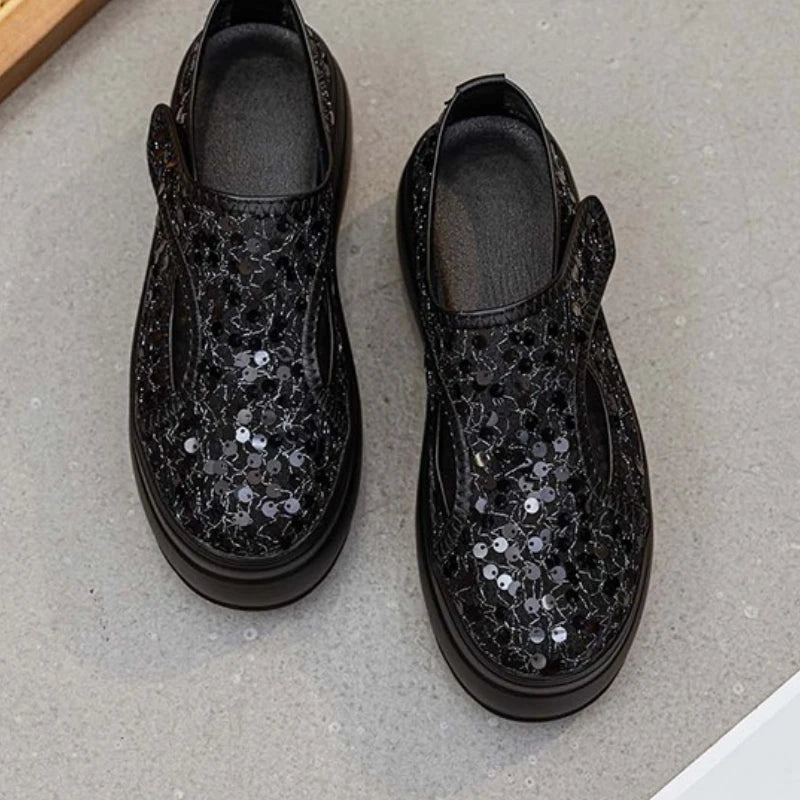 Fujin 8cm White Platform Sneakers for Women Casual Shoes Chunky Platform Sneakers Fashion Female Summer Shoes Sandals Slip on