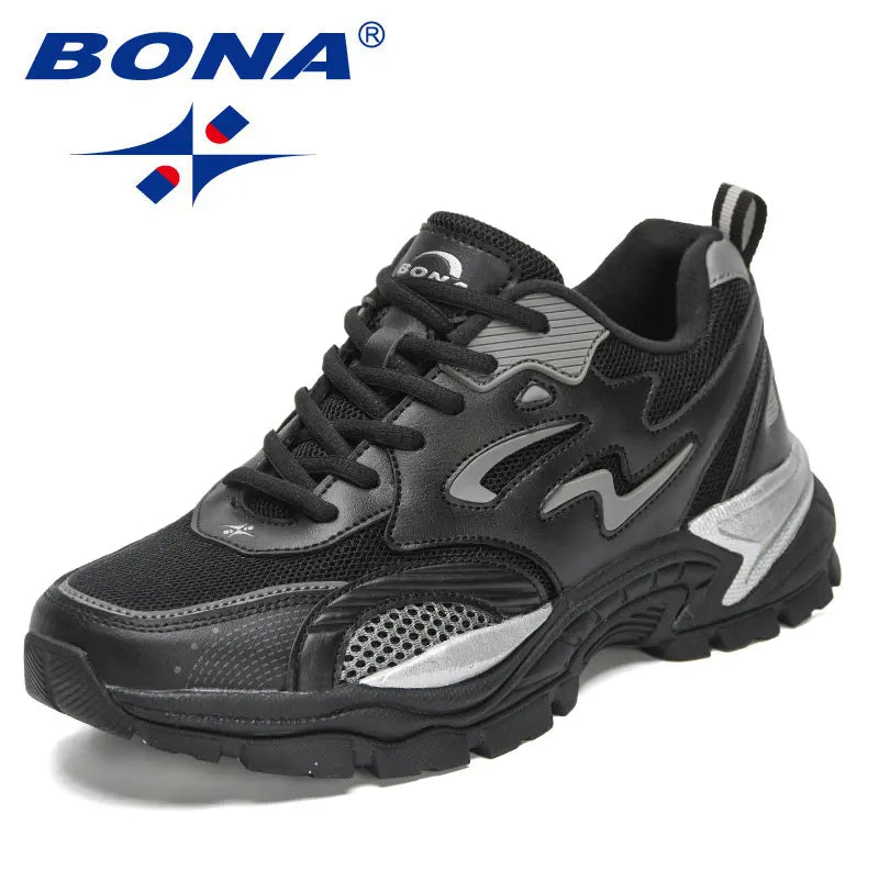 Bona new men's hiking shoes, comfortable walking shoes, anti slip and wear-resistant shoes