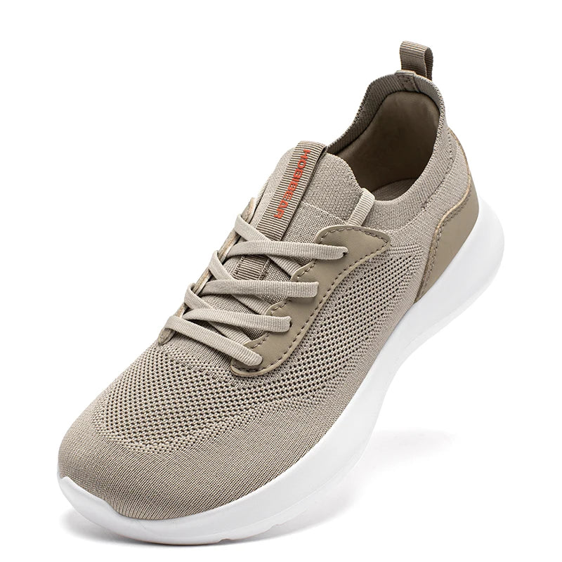 HOBIBEAR Wide Toe Running Shoes Men Women Mesh Lace Up Walking Sneakers Lightweight Breathable Shoes