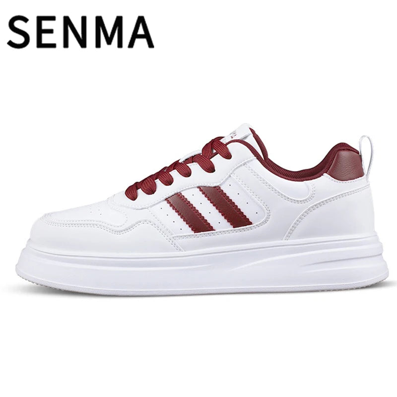 SENMA Men's Shoes Thick Soled Leather Small White Shoes Men's and Women's Trendy Shoes Board Shoes Casual Shoes Men's Sportswear