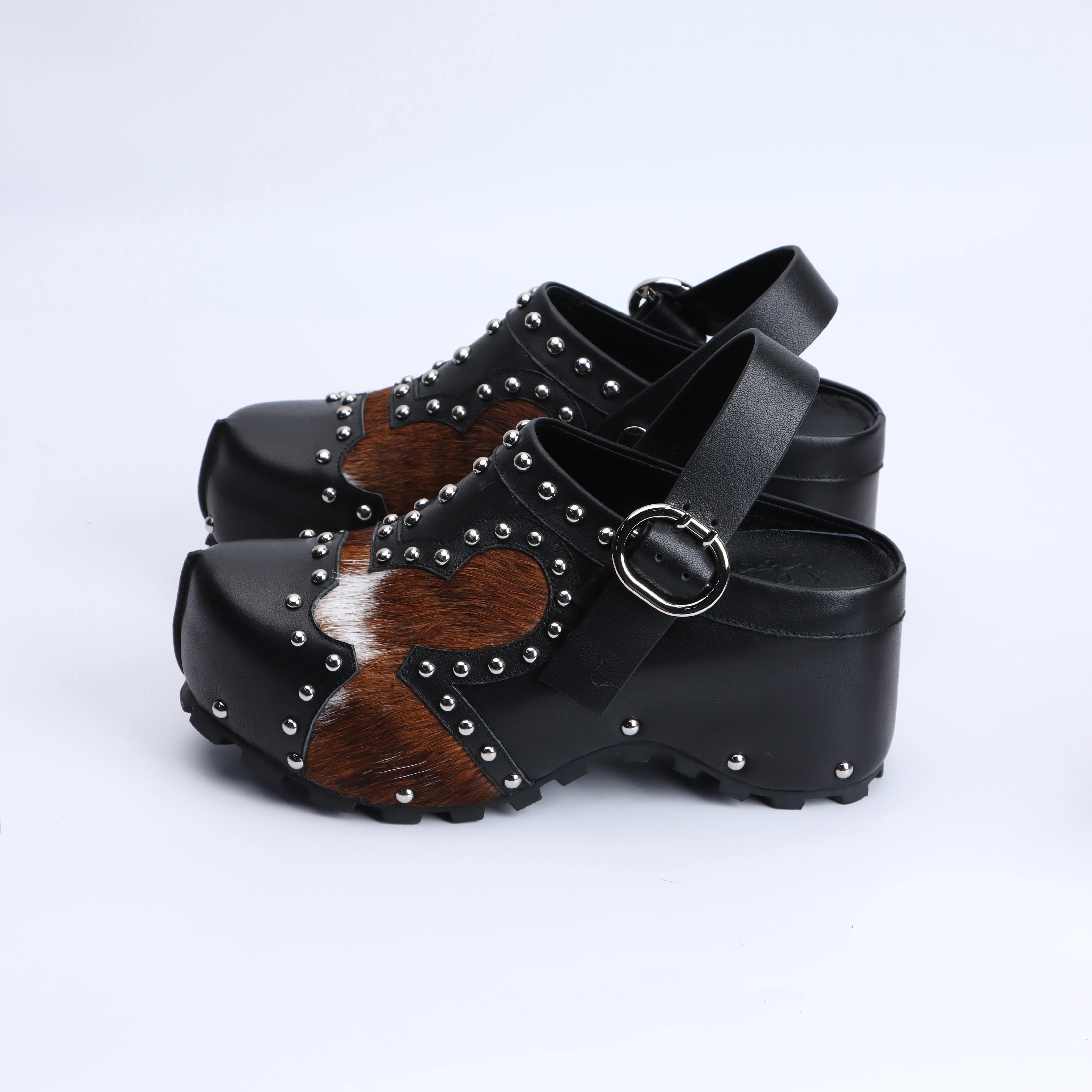 Luxury Designer Mule Sandals for Women,Handmade Lambskin&Cowhide Fur,Rubber Sole,Latex Insole,Trendy Summer Slides, Comfortable