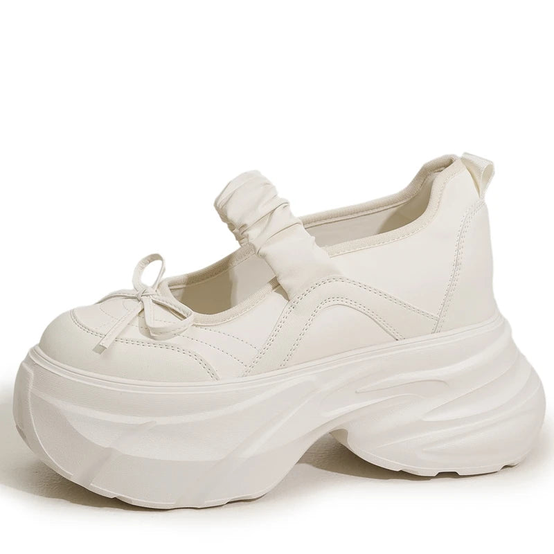 AUTUSPIN Sports Style Women Mary Janes Shoes 2025 Summer Super Popular Wedges High Heels Female Street Style Platform Pumps