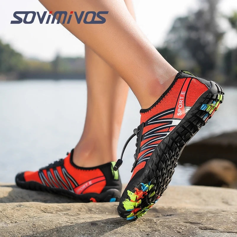 Men's Trail Running Shoes, Lightweight Athletic Zero Drop Barefoot Shoes Non Slip Outdoor Walking Minimalist Shoes for Women