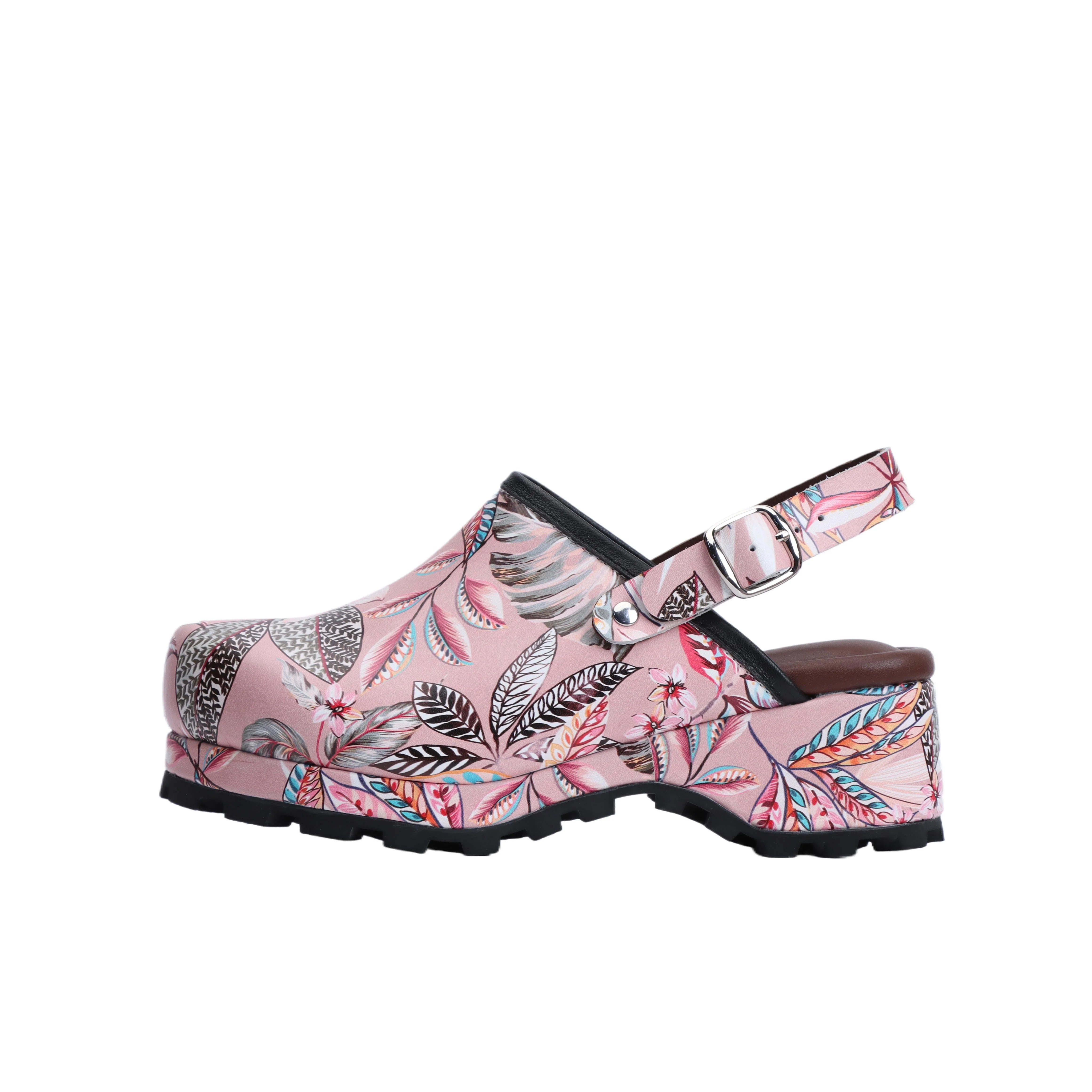 Luxury Designer Slingback Sandals for Women,Handmade Lambskin,Rubber Sole,Trendy 2025 Fashion Slides,Graffiti Print,Summer Shoes