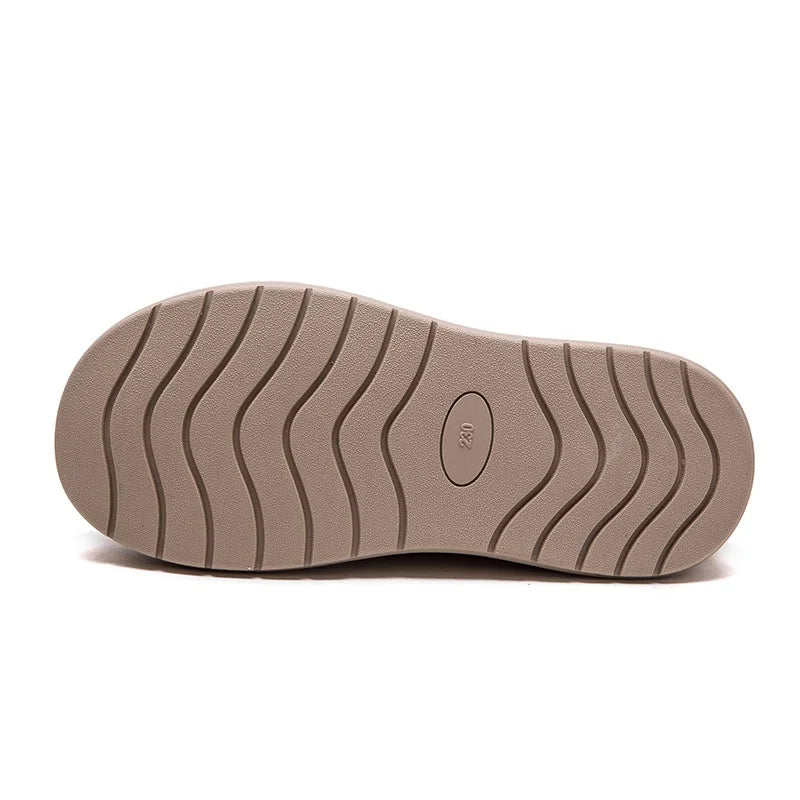 DRKANOL 2025 Women Casual Shoes Mixed Colors Genuine Leather Thick Bottom Chunky Platform Round Toe Women Board Shoes Footwear