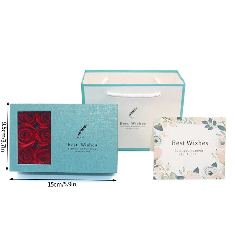 Romantic Jewelry Box Eternal Rose Gift Boxes Valentine's Mother's Day Birthday Wedding Gift Packaging Box Delicate Necklace Box