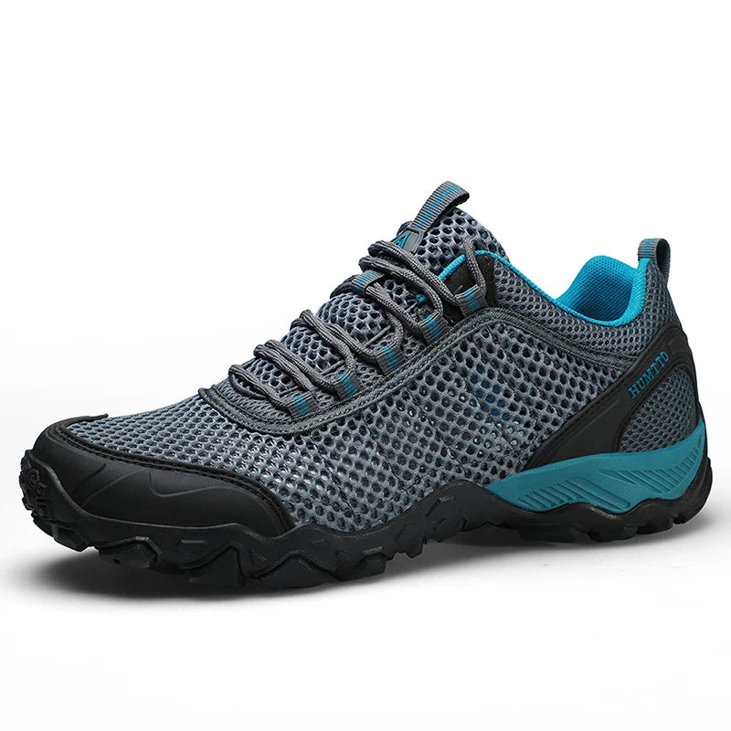 HUMTTO Shoes for Men Non-slip Sports Breathable Summer Hiking Shoes Man Outdoor Luxury Designer Trekking Climbing Mens Sneakers