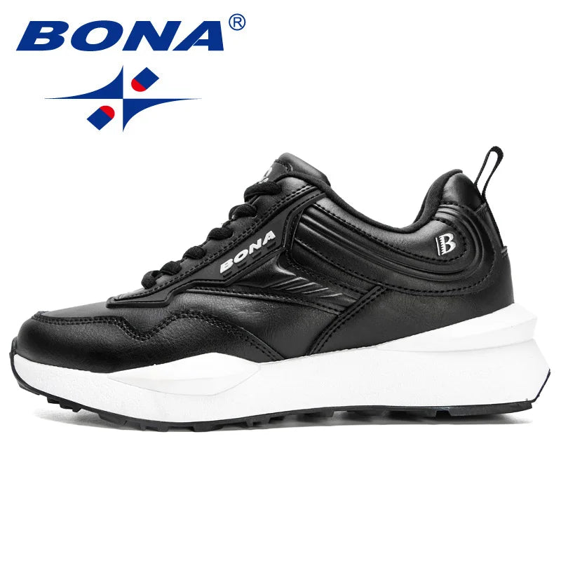 Bona's new women's walking shoes, comfortable running shoes, popular sports shoes, outdoor sports shoes, walking shoes