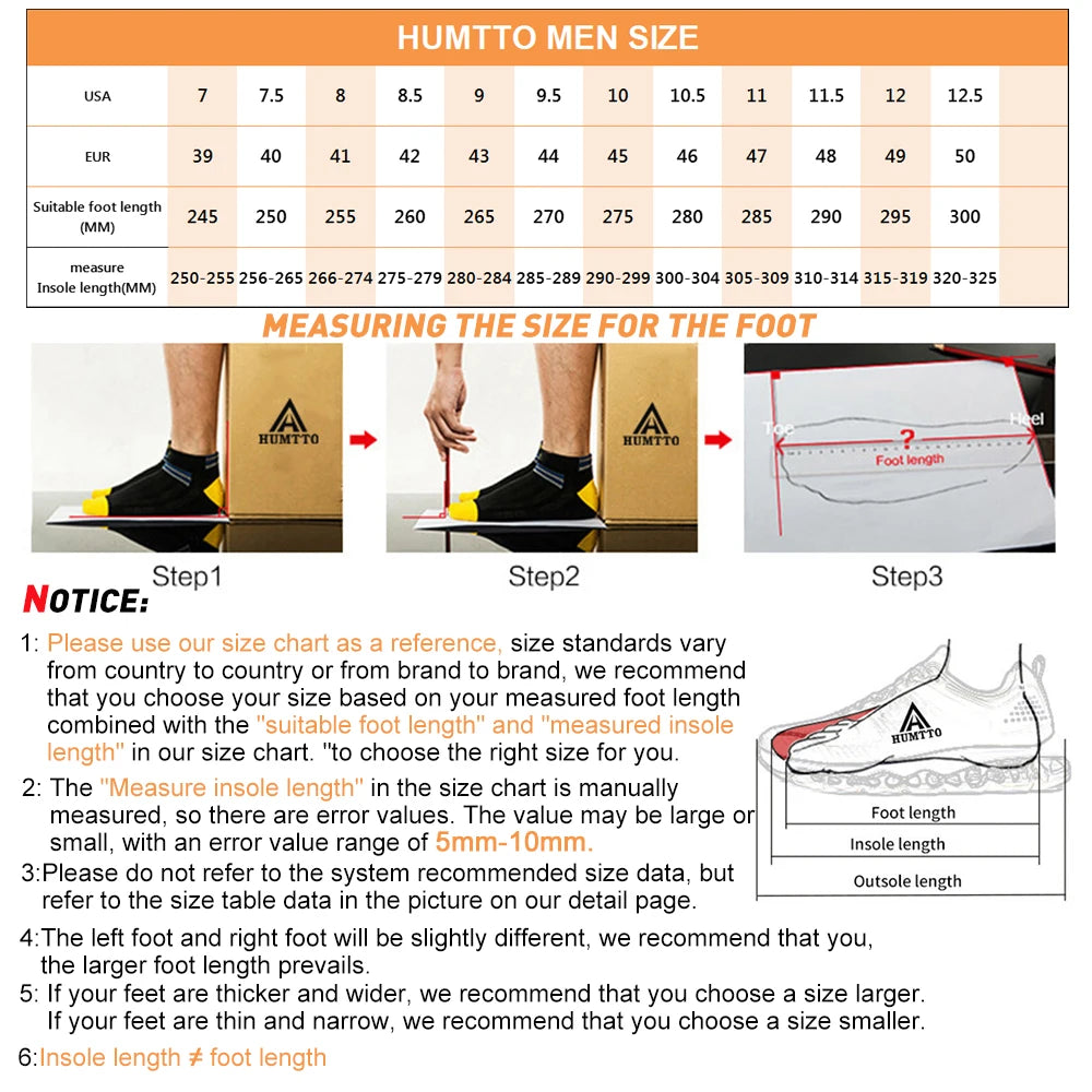 HUMTTO Sports Trail Running Shoes Designer Tenis Man Casual Sneaker for Men Breathable Lightweight Outdoor Black Men's Sneakers