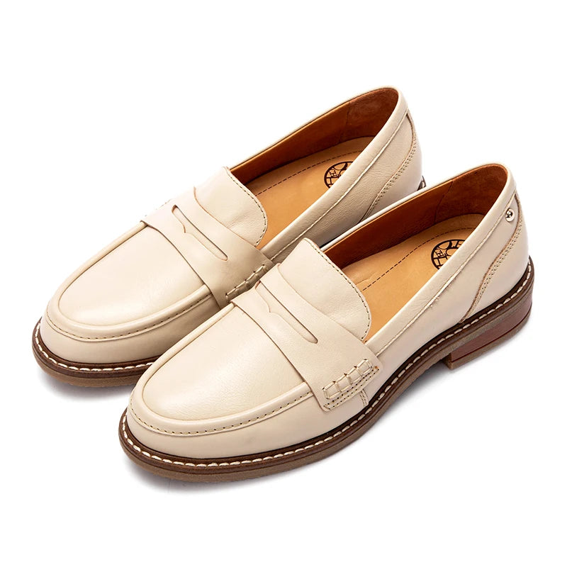 Balance Shoes Tech Orthopedic Women's Loafer Burgundy Leather Loafer