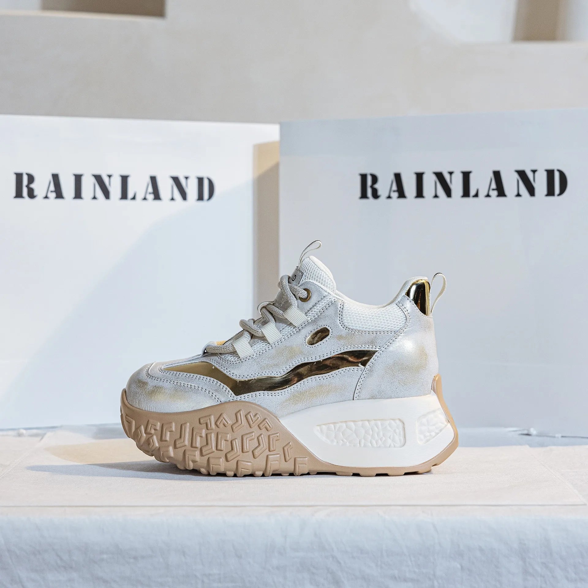 Koznoy 6cm Suede Cow Genuine Leather Flats Moccasins Rubber Native Shoes Women Chunky Sneakers Vulcanize Soft Soled Comfy