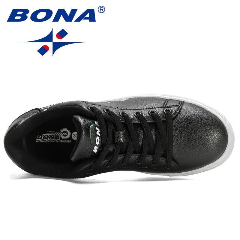 BONA 2022 New Designers Classics Skateboarding Shoes Women High Quality Antiskid Walking Sports Shoes Ladies Casual Sneakers