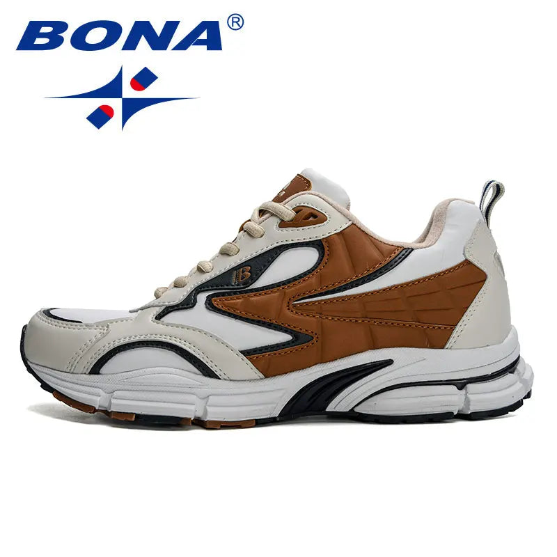 BONA New Designers Athletic Shoe Men Casual Sneakers High Quality Light Breathable Sport Man Footwear Popular Running Shoes