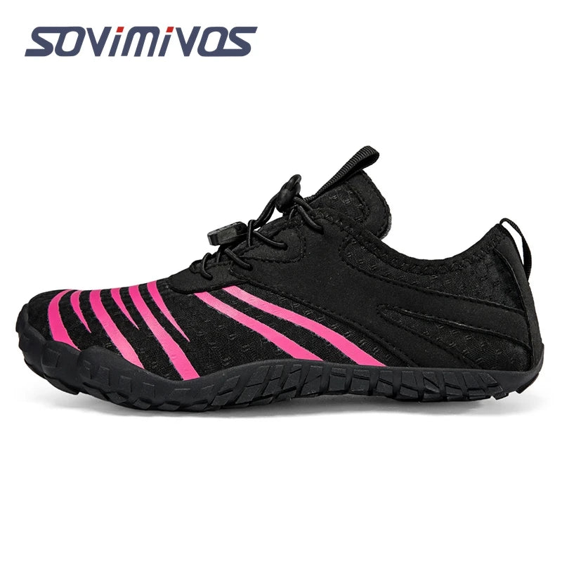 Men's Trail Running Sneakers, Lightweight Athletic Zero Drop Barefoot Shoes Non Slip Outdoor Walking Minimalist Shoes for Women
