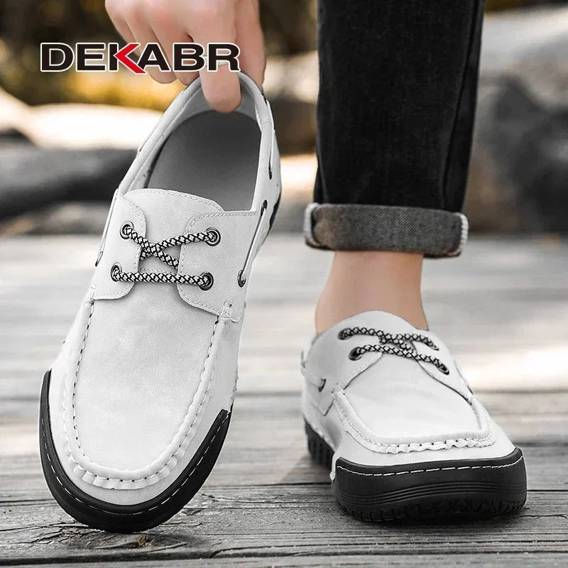 DEKABR 2025 New Style Fashion Breathable Octopus Men's Loafers Shoes Anti-Slip Office Leisure Shoes Big Size 38-46