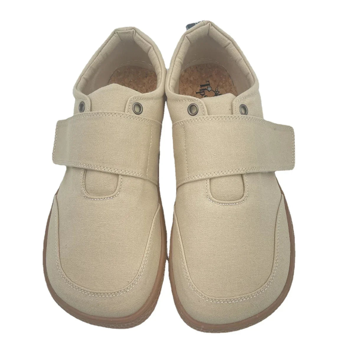Tipsietoes 2025 Natural 100% Cotton Canvas Barefoot Women With Flat Soft Zero Drop Sole Wider Toe Box Light Weight Minimalist