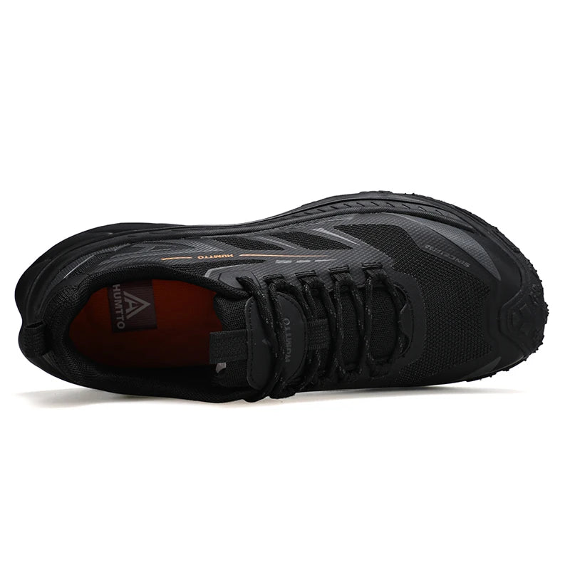 HUMTTO Sports Trail Running Shoes Designer Tenis Man Casual Sneaker for Men Breathable Lightweight Outdoor Black Men's Sneakers