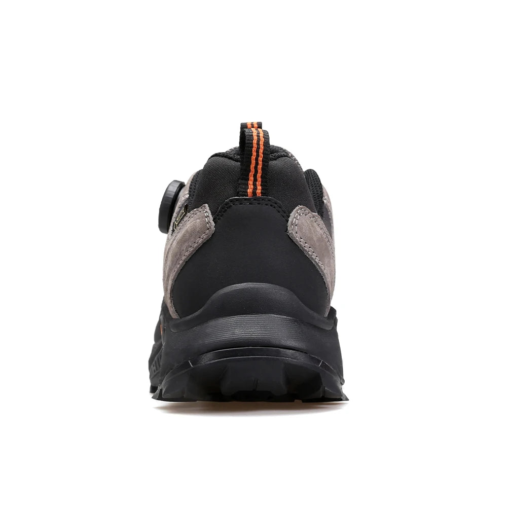 HUMTTO Leather Trekking Shoes Luxury Designer Hiking Boots Mens Outdoor Climbing Sneakers for Men Sports Safety Work Man Sneaker