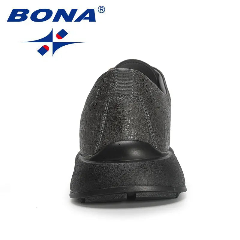 BONA  New Designers Handmade Genuine Leather Shoes Men Casual Sneakers Man Business Loafers Formal Walking Shoes Mansculino