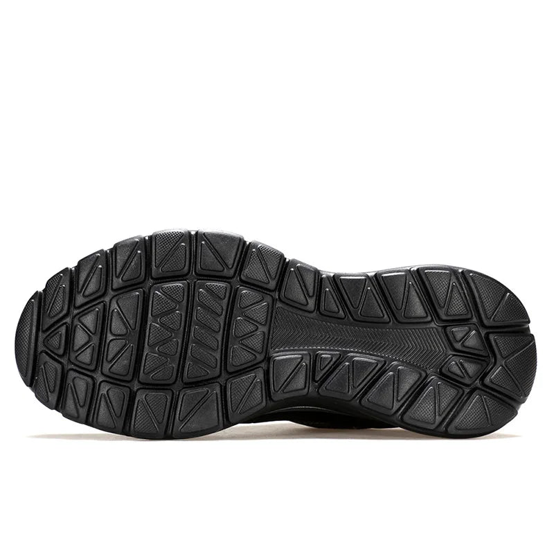 HUMTTO Leather Hiking Shoes Non-slip Men's Sports Shoes Outdoor Safety Walking Sneakers for Man Breathable Trekking Boots Men