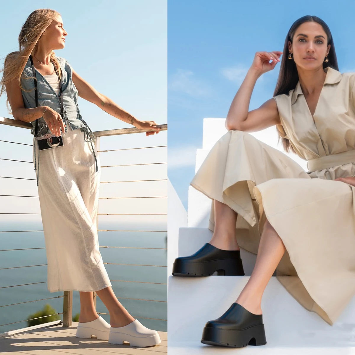 Fujin 11cm New Slippers Natural Cow Genuine Leather Platform Wedge Sneakers Pumps Summer Women ROME Hidden Heels Vulcanize Shoes