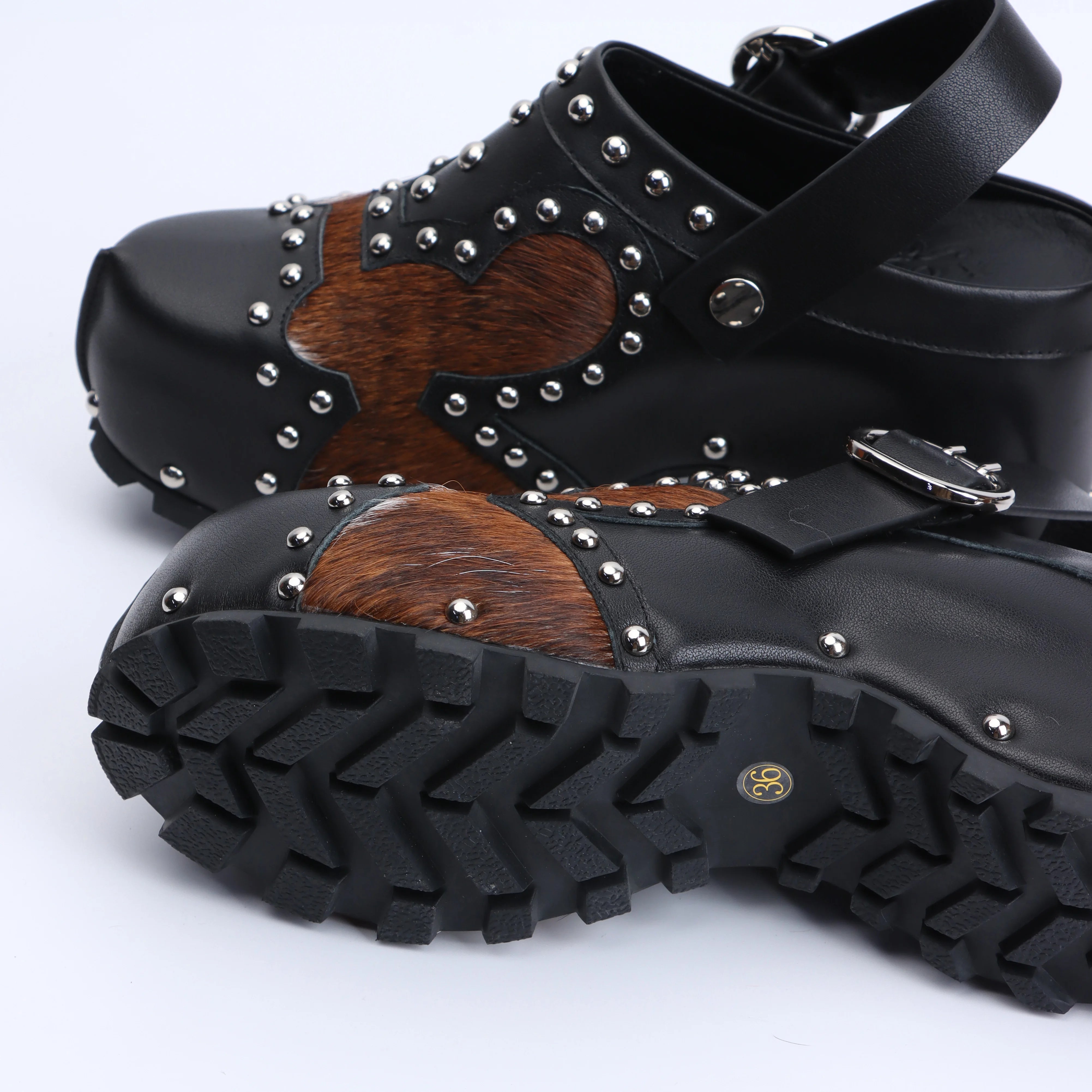 Luxury Designer Mule Sandals for Women,Handmade Lambskin&Cowhide Fur,Rubber Sole,Latex Insole,Trendy Summer Slides, Comfortable