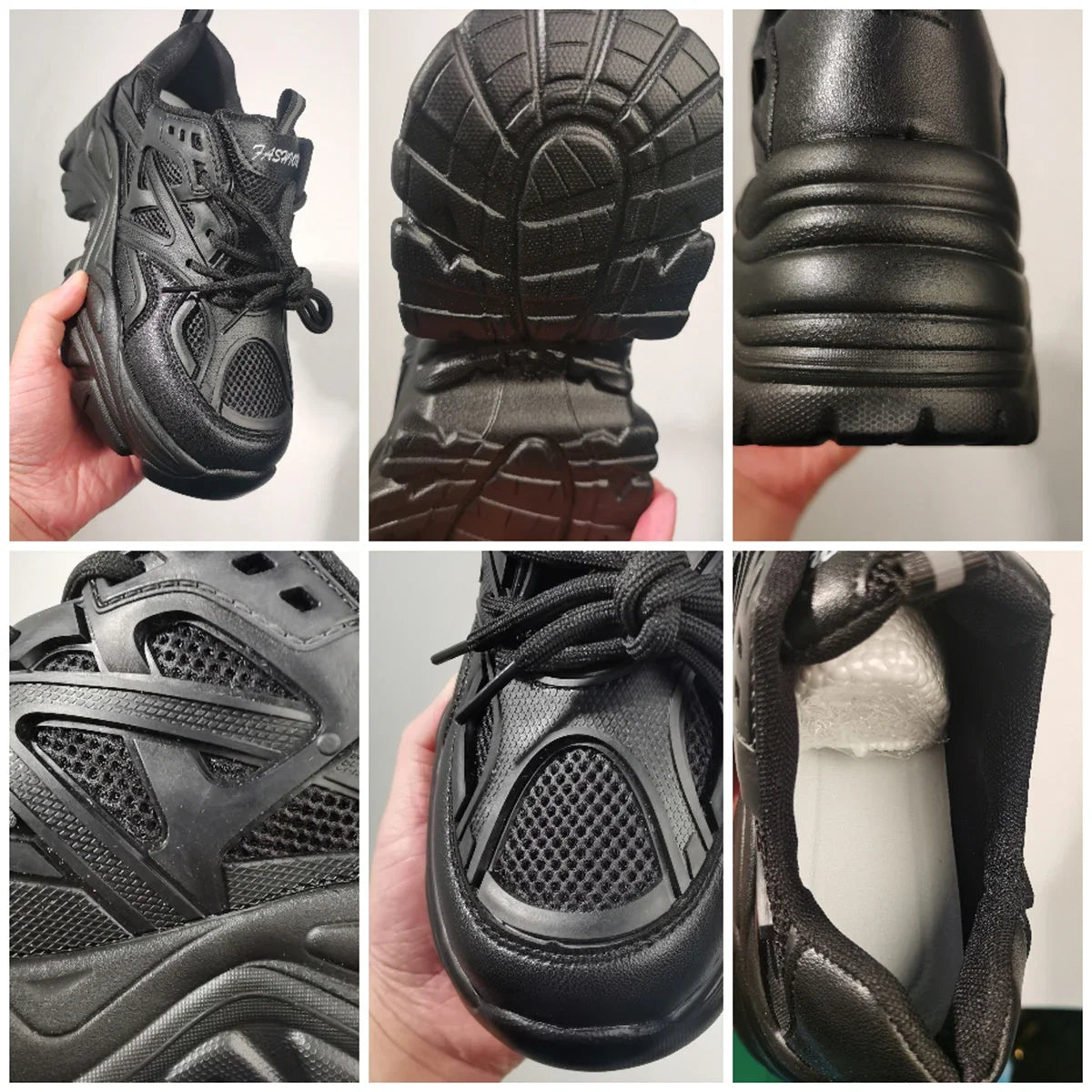 Fujin 7cm Chunky Sneakers Platform Shoes Wedge for Women Casual Shoes Breathable Summer Shoes Women Fashion Sneakers Spring