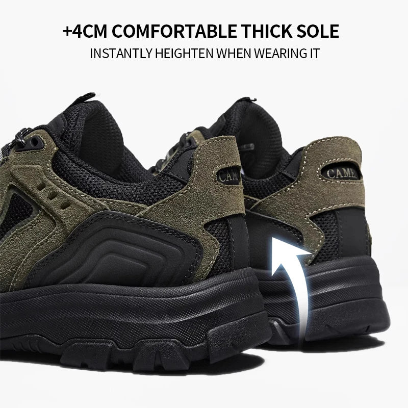 GOLDEN CAMEL Men's Hiking Shoes Wear-resistant Non-slip Outdoor Sneakers Comfortable Casual Sports Shoes for Men 2025 Autumn New