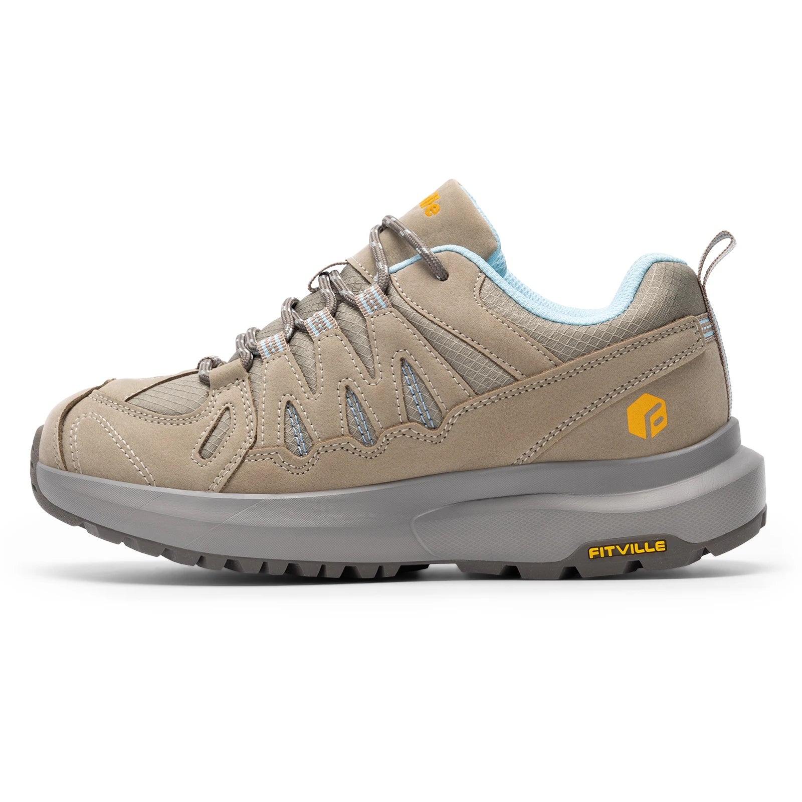 FitVille Women's Sneakers Wide Hiking and Outdoor Athletic and Trekking Trails Shoes with Arch Support and Wide Toe Box