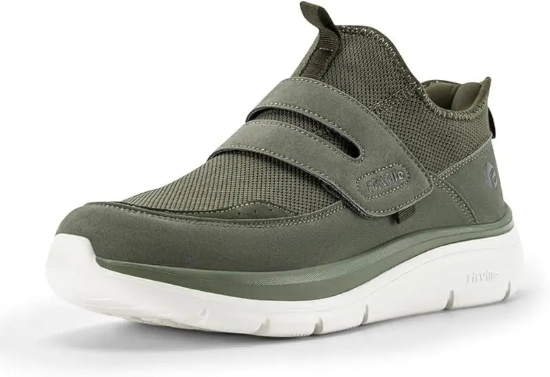 FitVille Men'S Sports Shoes Wide 2E Hands-Free Walking Shoes Outdoor Fitness Running Lightweight Breathable With Arch Support