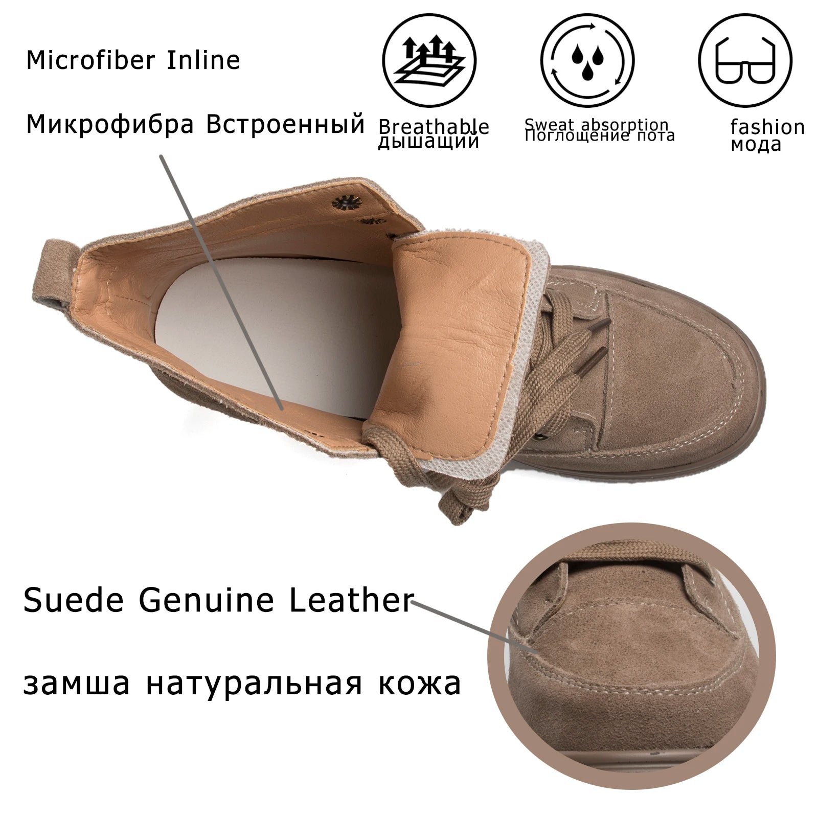 Fujin 12cm Suede Genuine Leather Platform Boots Women Female Spring Autumn Wedge Boots Women Winter Boots Ankle Shoes High Top