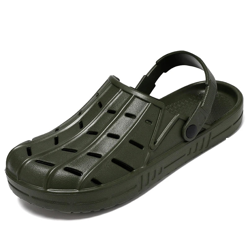 Rubber Sandals Men Clogs Beach Garden Shoes For Wide Foot Zuecos Hombre Cholas Plus Big Size 50 51 52 53 54 55 56 57 58