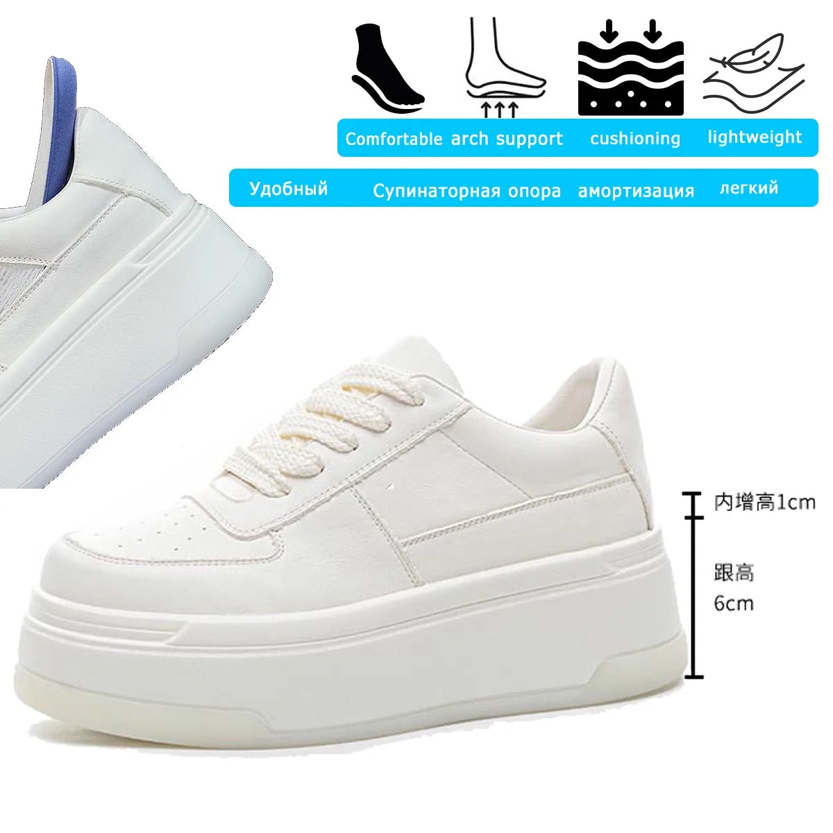 Fujin 7cm Air Mesh Genuine Synthetic Pumps Platform Wedge Summer Hollow Leather Sandals Flats Women Slippers Lace Up Shoes