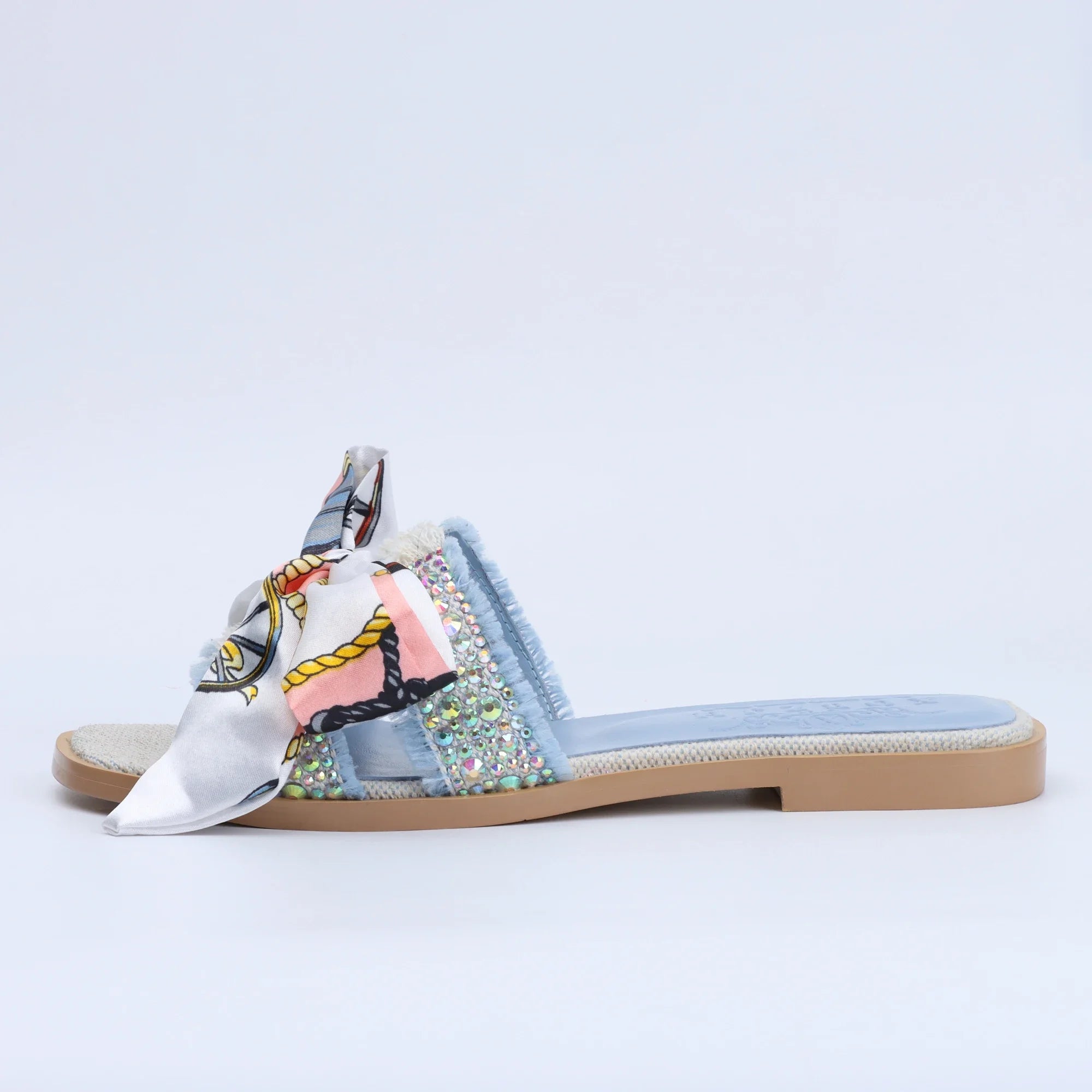 Luxury brands Designer Slippers shoes women Comfortable Flat Slip On Rhinestone Slides Designer High Quality Shoes