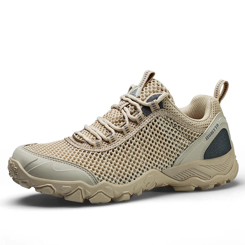 HUMTTO Shoes for Men Non-slip Sports Breathable Summer Hiking Shoes Man Outdoor Luxury Designer Trekking Climbing Mens Sneakers