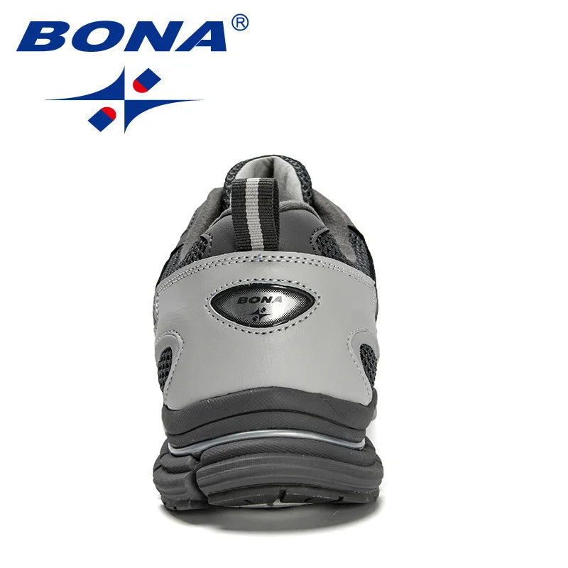 BONA New Arrival Outdoor Walking Comfortable Sneakers Lace Up Athletic Shoes For Men Popular Style Men Running Shoes